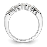 Load image into Gallery viewer, 14K White Gold 5-Stone Shared Prong 1.25 carat Round Complete Diamond Band
