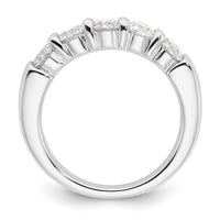 Load image into Gallery viewer, 14K White Gold 5-Stone Shared Prong 1.5 carat Round Complete Diamond Band
