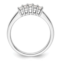 Load image into Gallery viewer, 14K White Gold 5-Stone Shared Prong 1/4 carat Princess Complete Diamond Band
