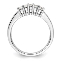 Load image into Gallery viewer, 14K White Gold 5-Stone Shared Prong 1/3 carat Princess Complete Diamond Band
