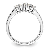 Load image into Gallery viewer, 14K White Gold 5-Stone Shared Prong 1/3 carat Princess Complete Diamond Band
