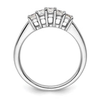 Load image into Gallery viewer, 14K White Gold 5-Stone Shared Prong 1/2 carat Princess Complete Diamond Band

