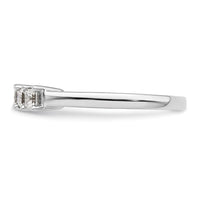 Load image into Gallery viewer, 14K White Gold 5-Stone Shared Prong 3/4 carat Princess Complete Diamond Band

