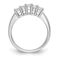 Load image into Gallery viewer, 14K White Gold 5-Stone Shared Prong 7/8 carat Princess Complete Diamond Band

