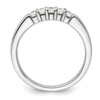 Load image into Gallery viewer, 14K White Gold 5-Stone Shared Prong 1/3 carat Princess Complete Diamond Band
