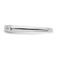Load image into Gallery viewer, 14K White Gold 5-Stone Shared Prong 1/3 carat Princess Complete Diamond Band
