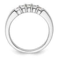 Load image into Gallery viewer, 14K White Gold 5-Stone Shared Prong 1/2 carat Princess Complete Diamond Band
