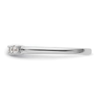 Load image into Gallery viewer, 14K White Gold 5-Stone Shared Prong 1/4 carat Princess Complete Diamond Band
