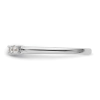 Load image into Gallery viewer, 14K White Gold 5-Stone Shared Prong 1/4 carat Princess Complete Diamond Band
