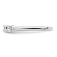 Load image into Gallery viewer, 14K White Gold 5-Stone Shared Prong 1/3 carat Princess Complete Diamond Band
