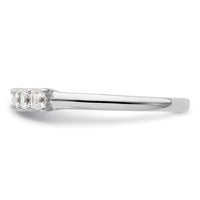 Load image into Gallery viewer, 14K White Gold 5-Stone Shared Prong 1/2 carat Princess Complete Diamond Band
