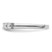 Load image into Gallery viewer, 14K White Gold 5-Stone Shared Prong 3/4 carat Princess Complete Diamond Band
