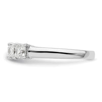 Load image into Gallery viewer, 14K White Gold 5-Stone Shared Prong 1.18 carat Princess Complete Diamond Band
