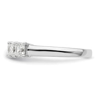 Load image into Gallery viewer, 14K White Gold 5-Stone Shared Prong 1.18 carat Princess Complete Diamond Band
