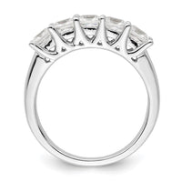 Load image into Gallery viewer, 14K White Gold 5-Stone Shared Prong 1.5 carat Princess Complete Diamond Band
