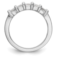 Load image into Gallery viewer, 14K White Gold 5-Stone Shared Prong 1.25 carat Princess Complete Diamond Band
