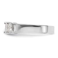 Load image into Gallery viewer, 14K White Gold 5-Stone Shared Prong 1.25 carat Princess Complete Diamond Band
