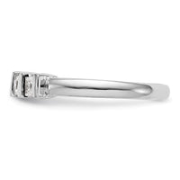 Load image into Gallery viewer, 14K White Gold 5-Stone Half-Bezel 7/8 carat Princess Complete Diamond Band
