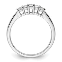 Load image into Gallery viewer, 14K White Gold 5-Stone Prong-Set 1/4 carat Round Complete Diamond Band

