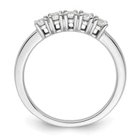 Load image into Gallery viewer, 14K White Gold 5-Stone Prong-Set 1/2 carat Round Complete Diamond Band
