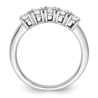 Load image into Gallery viewer, 14K White Gold 5-Stone Prong-Set 3/4 carat Round Complete Diamond Band
