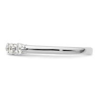 Load image into Gallery viewer, 14K White Gold 5-Stone Shared Prong 1/2 carat Round Complete Diamond Band
