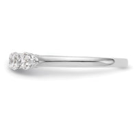 Load image into Gallery viewer, 14K White Gold 5-Stone Shared Prong 3/4 carat Round Complete Diamond Band
