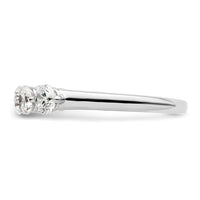 Load image into Gallery viewer, 14K White Gold 5-Stone Shared Prong 1 carat Round Complete Diamond Band
