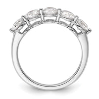 Load image into Gallery viewer, 14K White Gold 5-Stone Shared Prong 1.5 carat Round Complete Diamond Band
