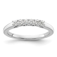 Load image into Gallery viewer, 14K White Gold 6-Stone Shared Prong 1/4 carat Complete Round Diamond Band
