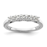 Load image into Gallery viewer, 14K White Gold 6-Stone Shared Prong 1/2 carat Complete Round Diamond Band
