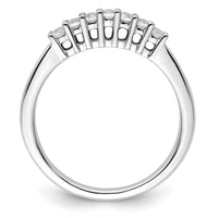 Load image into Gallery viewer, 14K White Gold 7-Stone Shared Prong 1/4 carat Complete Round Diamond Band
