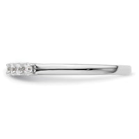 Load image into Gallery viewer, 14K White Gold 7-Stone Shared Prong 1/3 carat Complete Round Diamond Band
