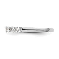 Load image into Gallery viewer, 14K White Gold 7-Stone Shared Prong 3/4 carat Complete Round Diamond Band
