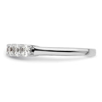 Load image into Gallery viewer, 14K White Gold 7-Stone Shared Prong 1 carat Complete Round Diamond Band

