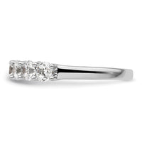 Load image into Gallery viewer, 14K White Gold 7-Stone Shared Prong 1.6 carat Complete Round Diamond Band
