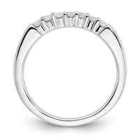 Load image into Gallery viewer, 14K White Gold 7-Stone Shared Prong 1/4 carat Complete Round Diamond Band
