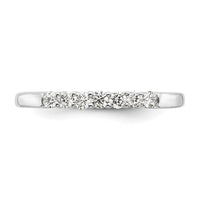 Load image into Gallery viewer, 14K White Gold 7-Stone Shared Prong 1/4 carat Complete Round Diamond Band

