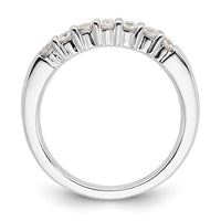 Load image into Gallery viewer, 14K White Gold 7-Stone Shared Prong 1/2 carat Complete Round Diamond Band
