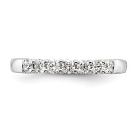 Load image into Gallery viewer, 14K White Gold 7-Stone Shared Prong 1/2 carat Complete Round Diamond Band
