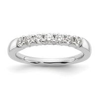 Load image into Gallery viewer, 14K White Gold 7-Stone Shared Prong 1/2 carat Complete Round Diamond Band
