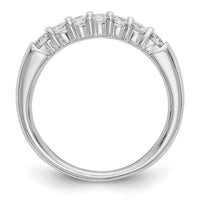 Load image into Gallery viewer, 14K White Gold 7-Stone Shared Prong 3/4 carat Complete Round Diamond Band

