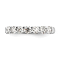 Load image into Gallery viewer, 14K White Gold 7-Stone Shared Prong 1 carat Complete Round Diamond Band
