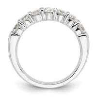 Load image into Gallery viewer, 14K White Gold 7-Stone Shared Prong 1.2 carat Complete Round Diamond Band
