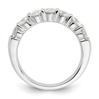 Load image into Gallery viewer, 14K White Gold 7-Stone Shared Prong 1.6 carat Complete Round Diamond Band
