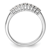 Load image into Gallery viewer, 14K White Gold 9-Stone Shared Prong 1/5 carat Complete Round Diamond Band
