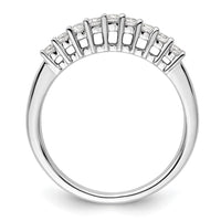 Load image into Gallery viewer, 14K White Gold 9-Stone Shared Prong 1/3 carat Complete Round Diamond Band
