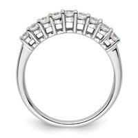 Load image into Gallery viewer, 14K White Gold 9-Stone Shared Prong 1/2 carat Complete Round Diamond Band
