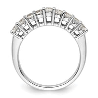 Load image into Gallery viewer, 14K White Gold 9-Stone Shared Prong 3/4 carat Complete Round Diamond Band
