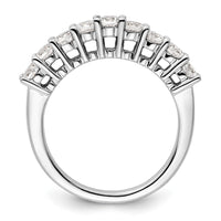 Load image into Gallery viewer, 14K White Gold 9-Stone Shared Prong 1 carat Complete Round Diamond Band
